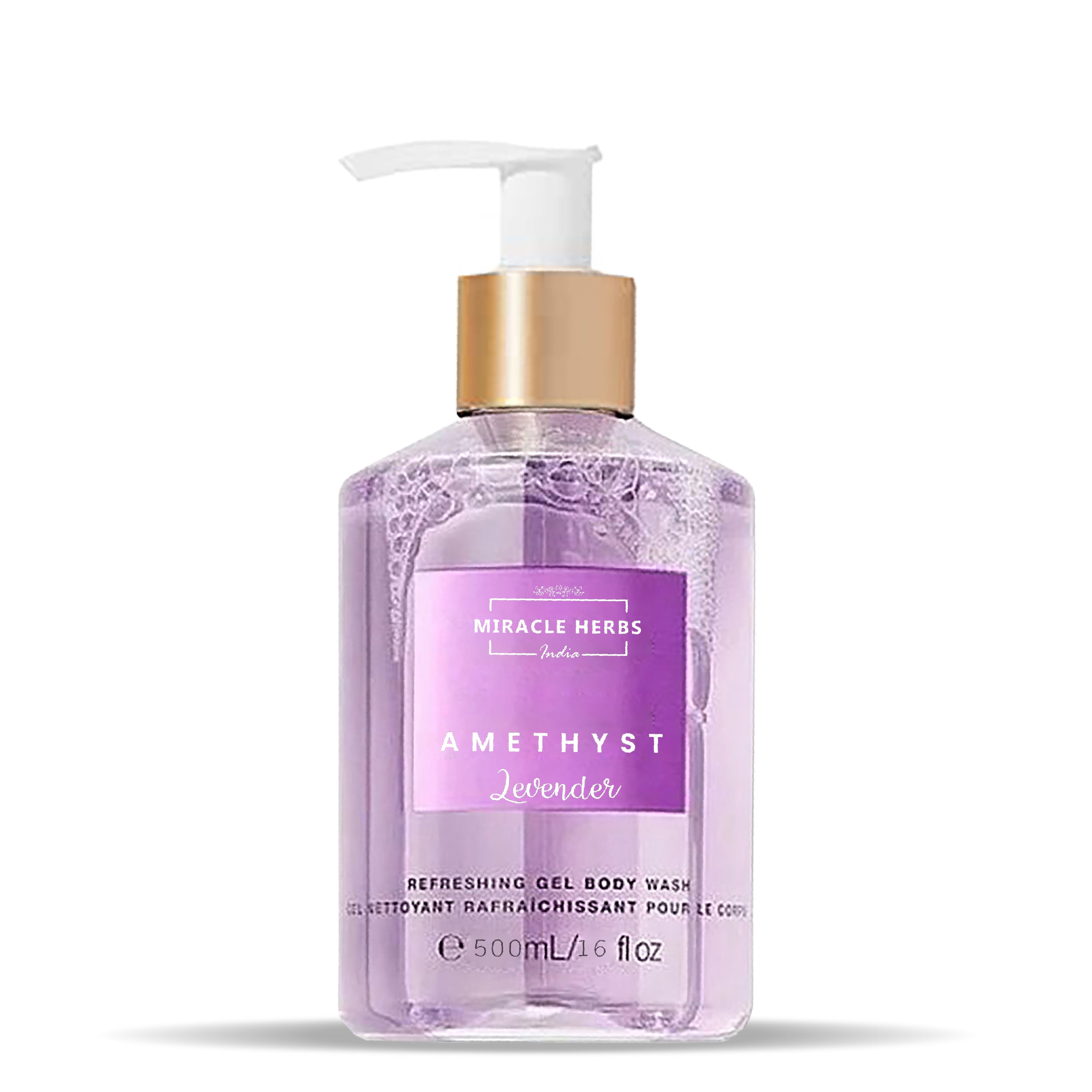 Miracle Herbs AMATHYST Refreshing Gel Body Wash Lavender
